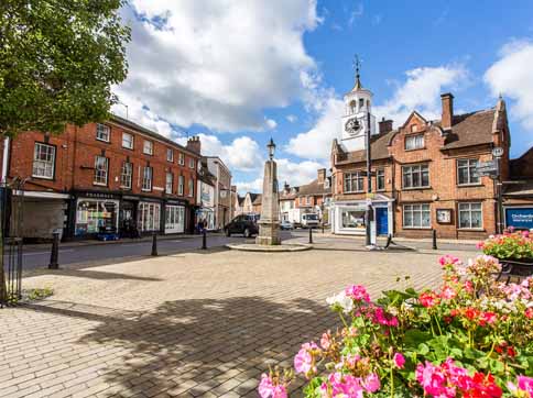Ampthill high street square and memorial Ampthill high street square and memorial