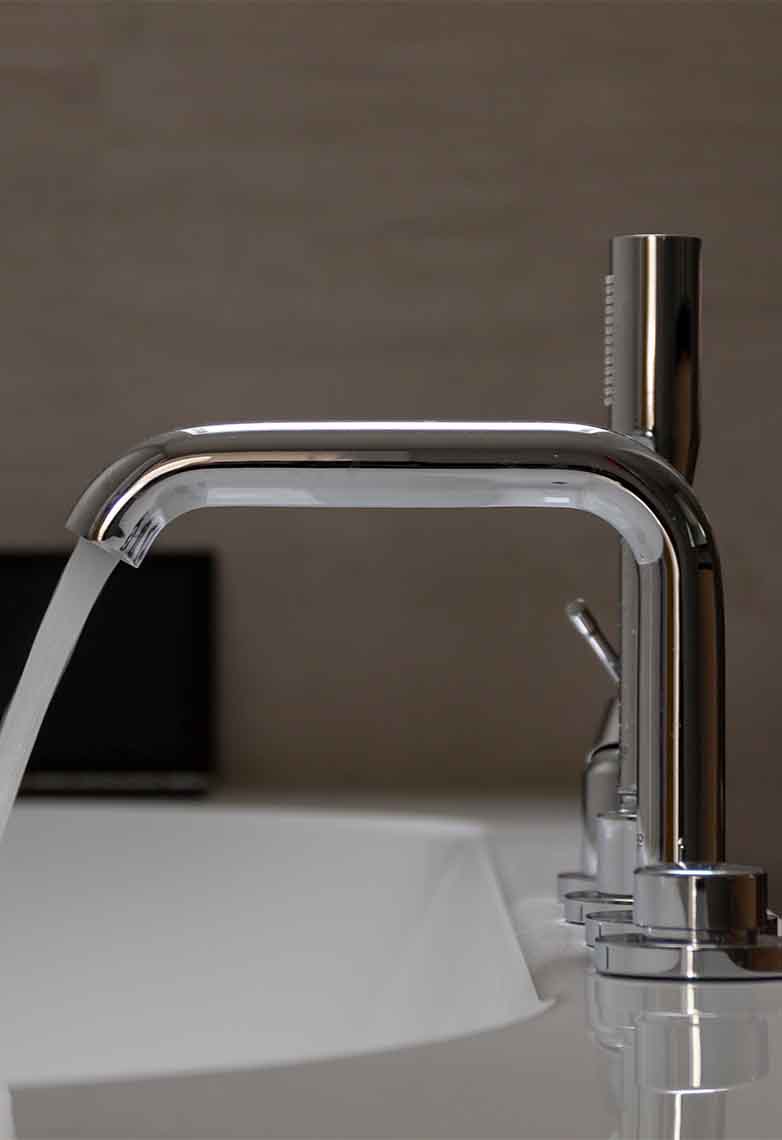 Bath tub tap filling up bath Bath tub tap filling up bath